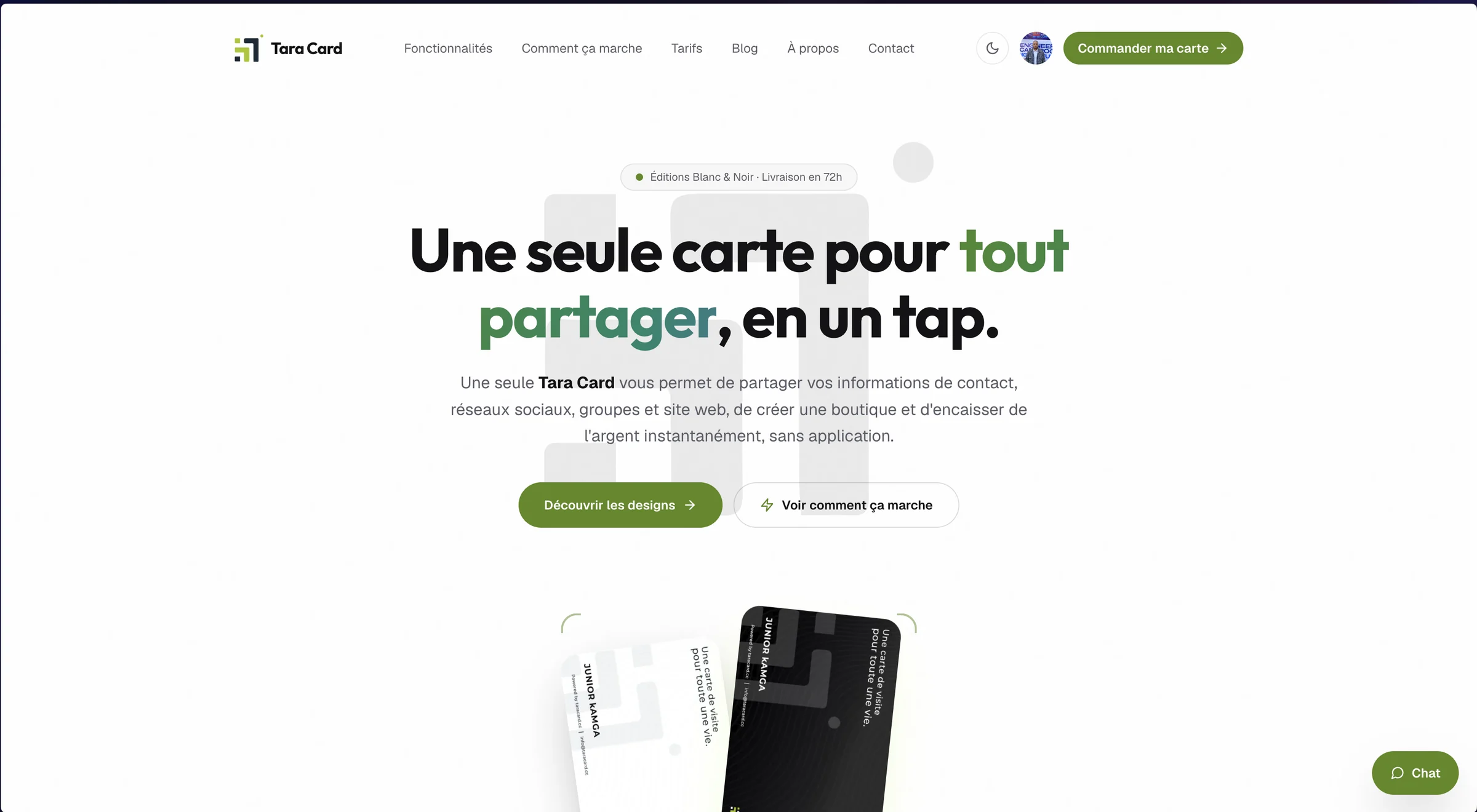 Page d'accueil