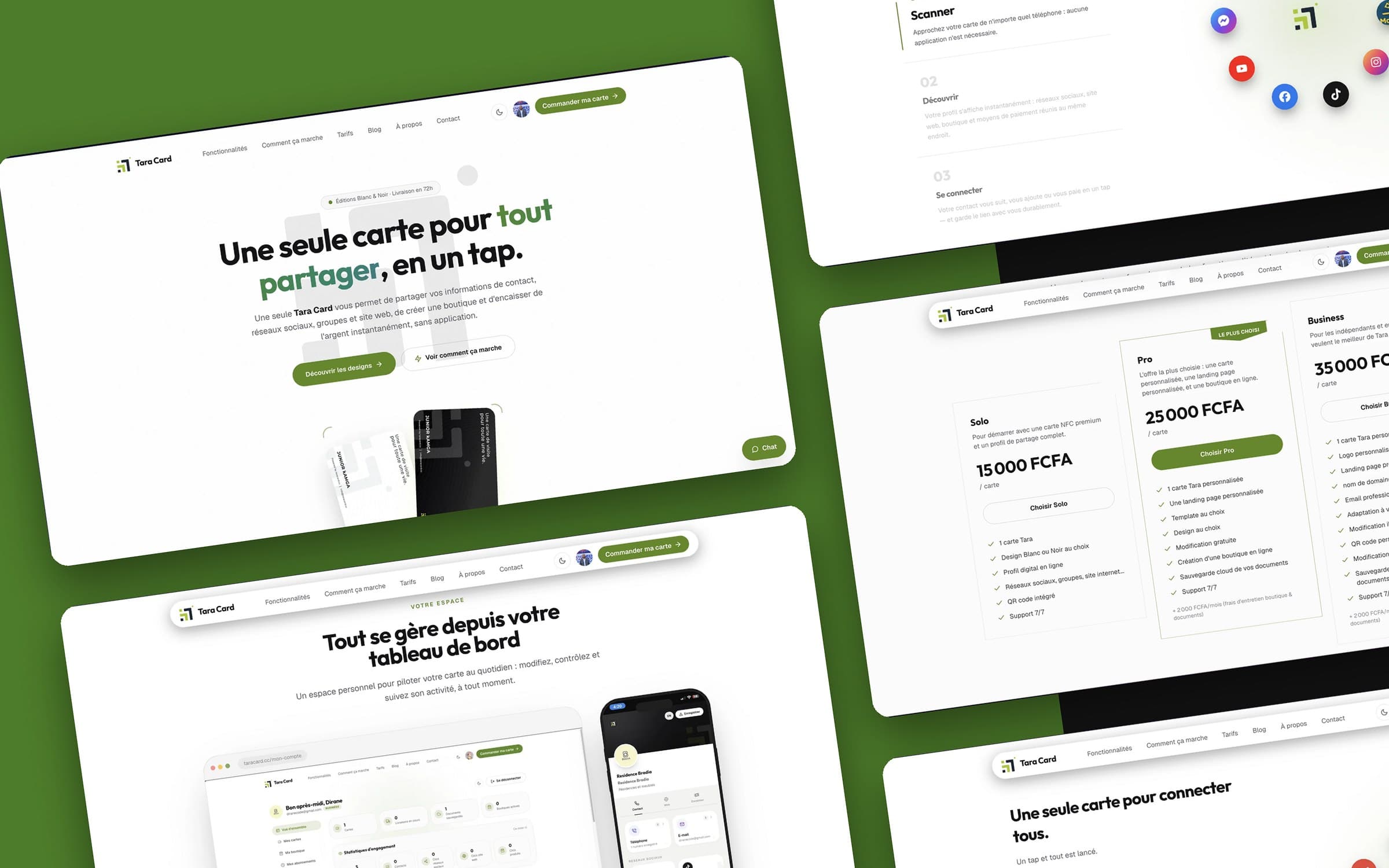 Aperçu du projet Tara Card
